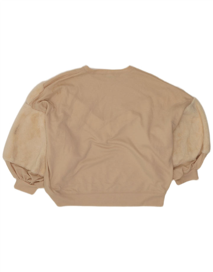 Damska bluza oversize Zara Crop UK 10, mała w kolorze złamanej bieli