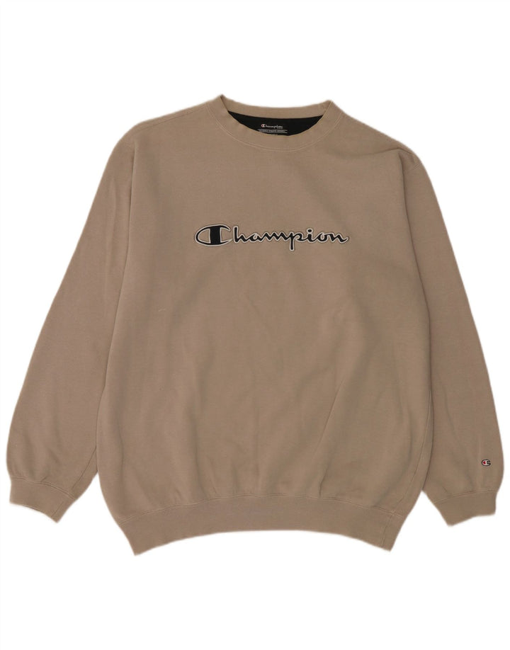 Męski sweter z grafiką Champion XL, beżowy
