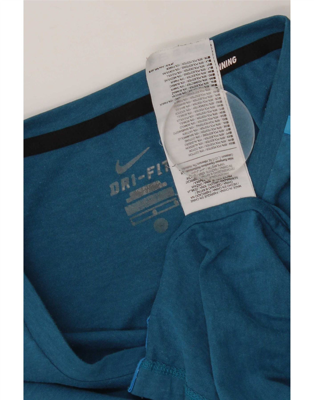 Męski T-shirt Nike Dri Fit, duży, niebieski, poliester