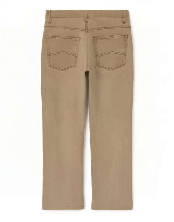 Marlboro Classics Damskie Legendarne Crop Casualowe spodnie W29 L24 Beżowe