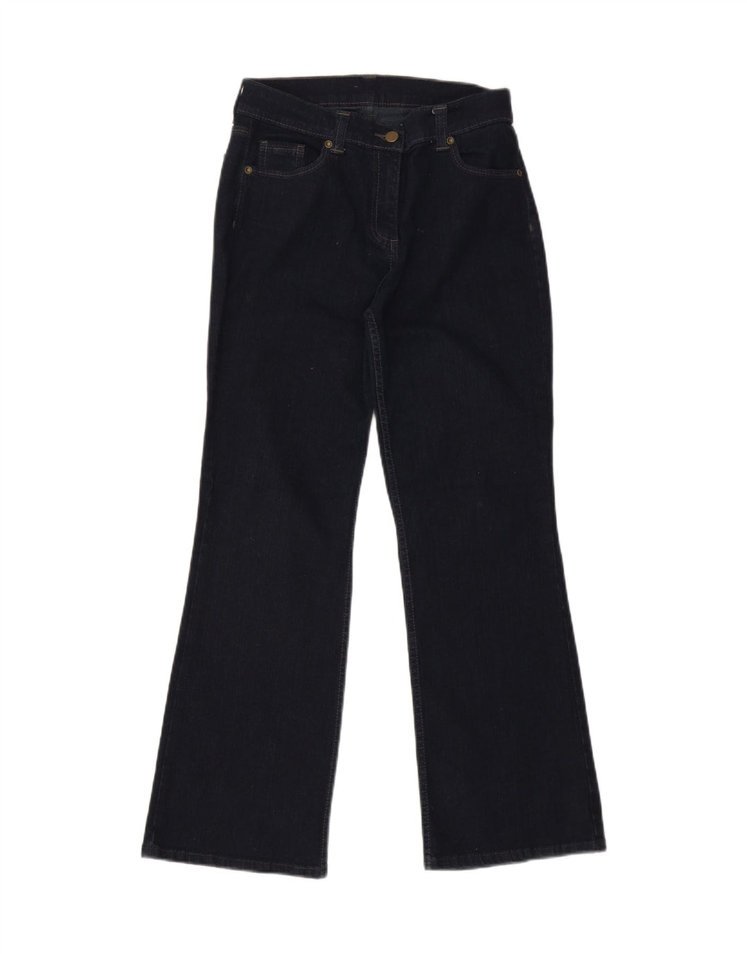 Krótkie jeansy damskie Marks & Spencer Bootcut UK 10 Small W27 L28 Granatowe