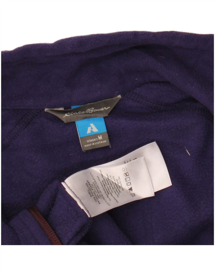 Damska kurtka polarowa EDDIE BAUER UK 12, poliester w kolorze średniofioletowym