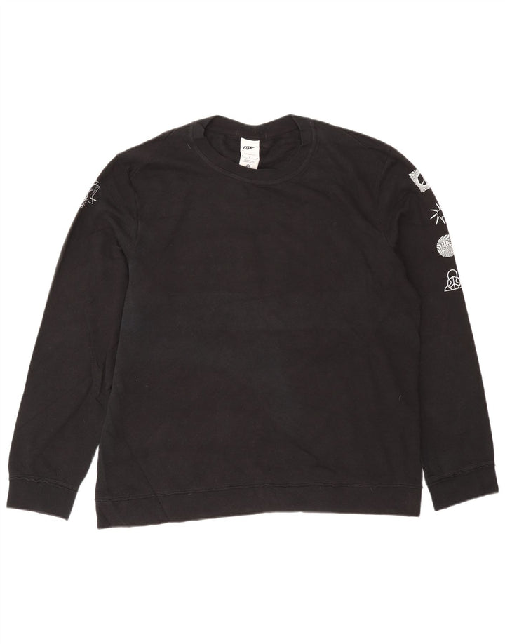 Męski sweter Nike Therma-Fit Graphic, średni czarny, bawełniany