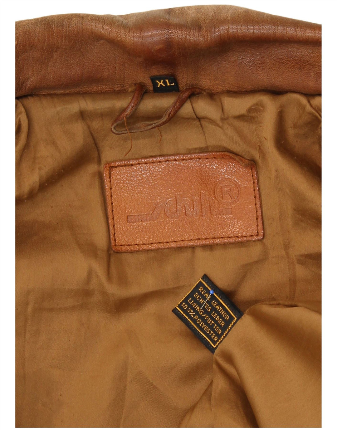 Męska kurtka skórzana Schuh UK 42 XL Brązowa skóra