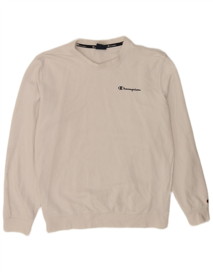 Damska bluza Champion Regular Fit Sweatshirt UK 14 Średnia biała bawełna