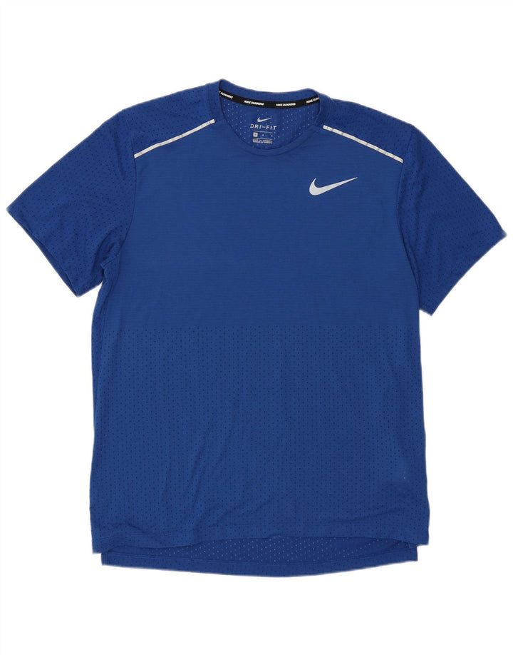 Męska koszulka Nike Dri Fit Top, średni niebieski poliester