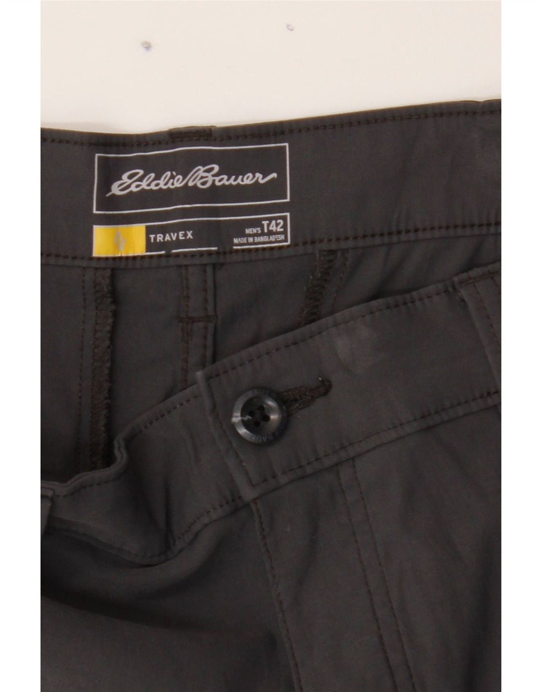 EDDIE BAUER Mens Chino Shorts W42 2XL Grey Nylon Vintage Eddie Bauer and Second-Hand Eddie Bauer from Messina Hembry 