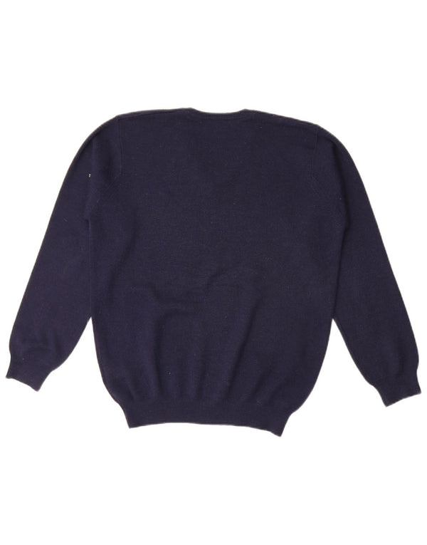 Sweter dziewczęcy Marks & Spencer z dekoltem w kształcie litery V 13-14 lat granatowy akryl