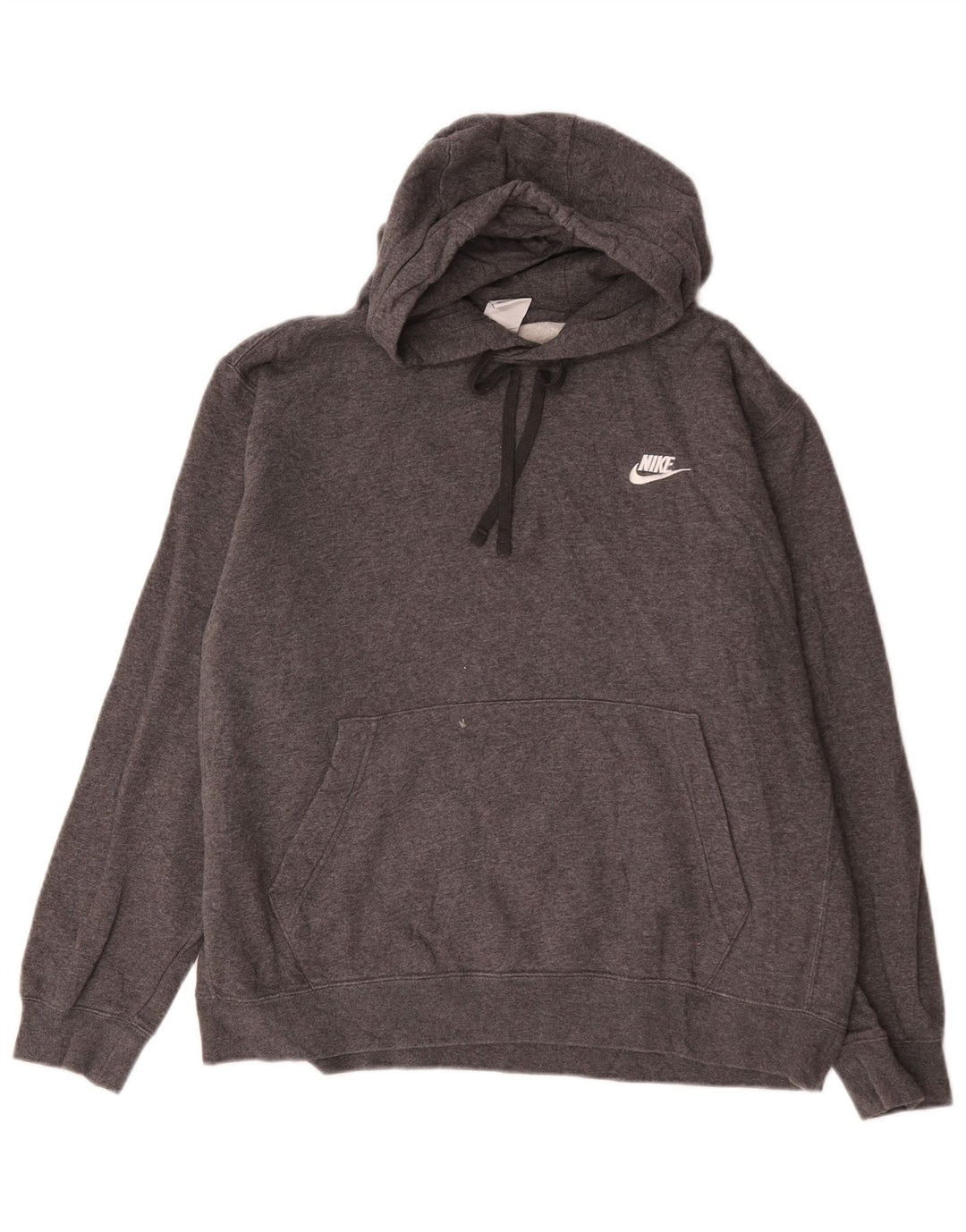 Męski sweter z kapturem Nike, duży, szary, bawełniany