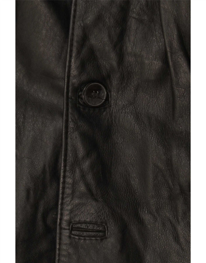 Vintage męska kurtka skórzana UK 36 Small Black
