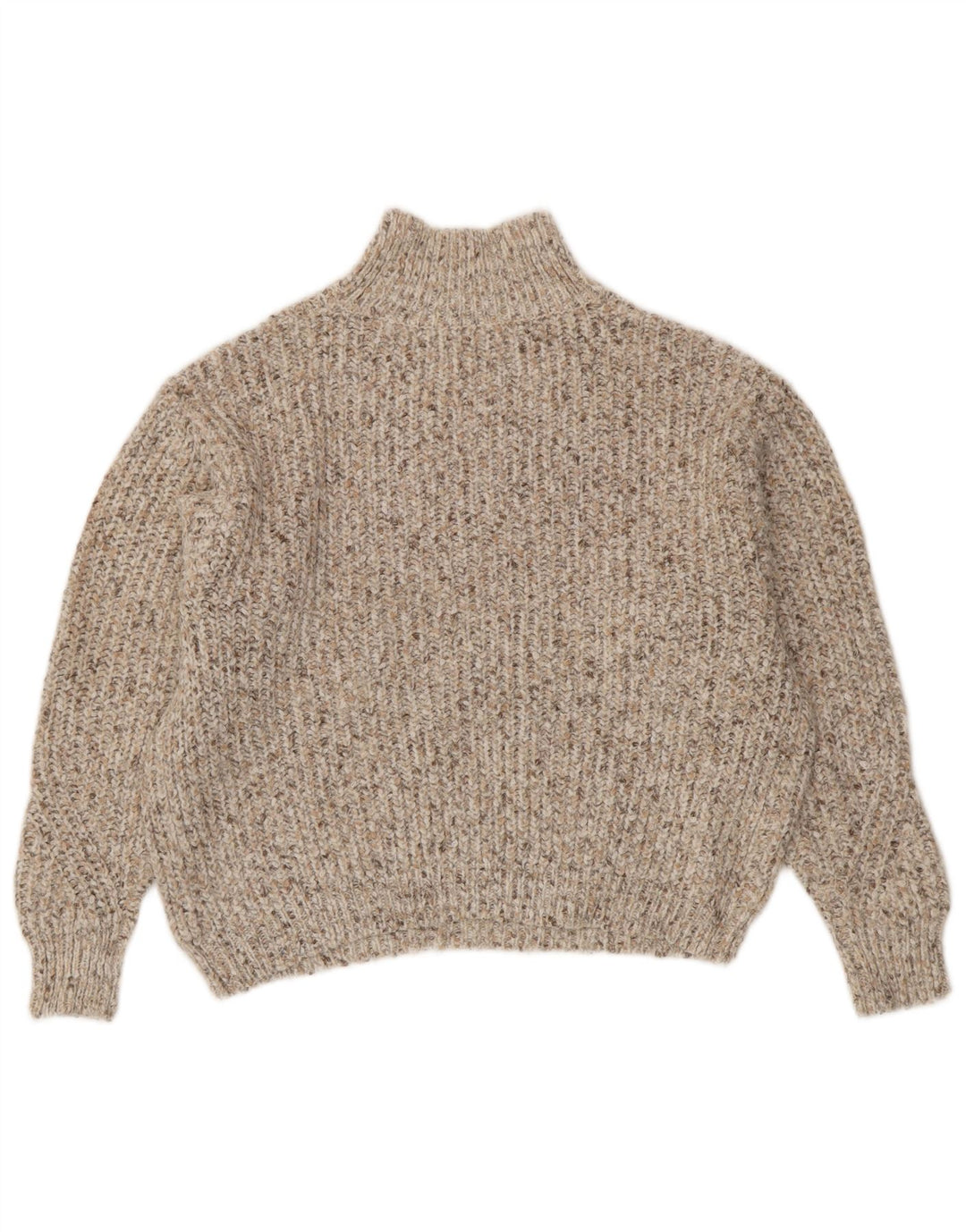 Marks & Spencer Damski sweter z golfem, UK 14, średni beż