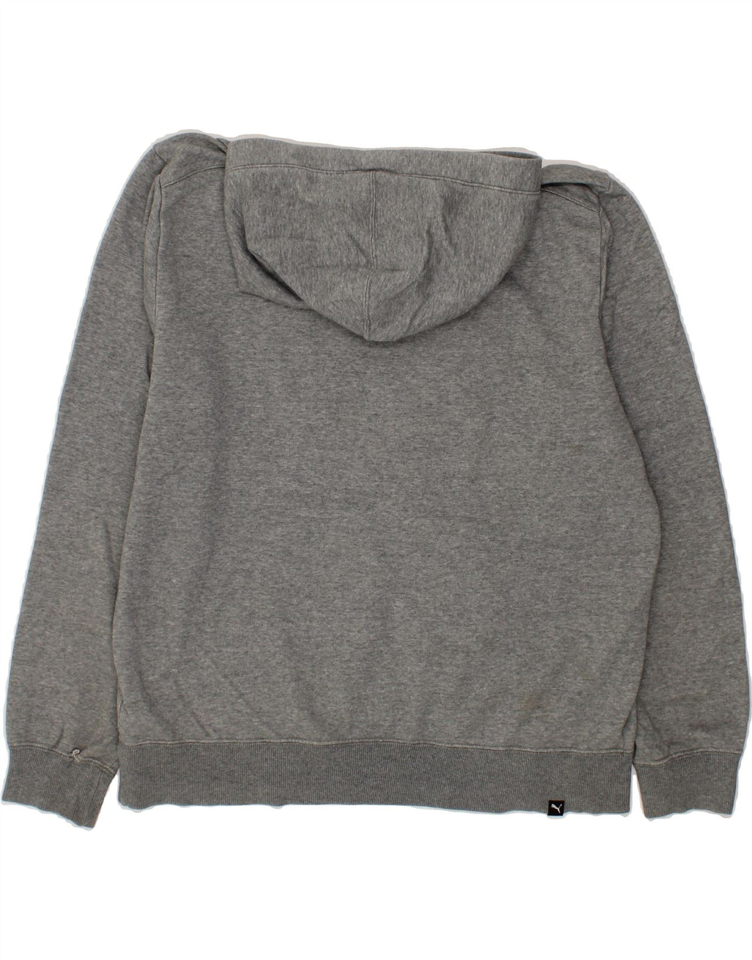 PUMA Mens Graphic Hoodie Jumper Large Grey Cotton Vintage Puma and Second-Hand Puma from Messina Hembry 