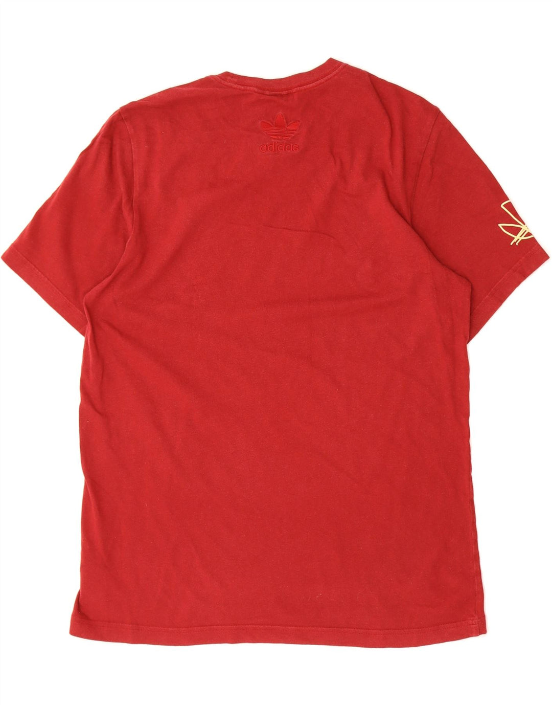 ADIDAS Mens Paris Graphic T-Shirt Top Medium Red Cotton Vintage Adidas and Second-Hand Adidas from Messina Hembry 