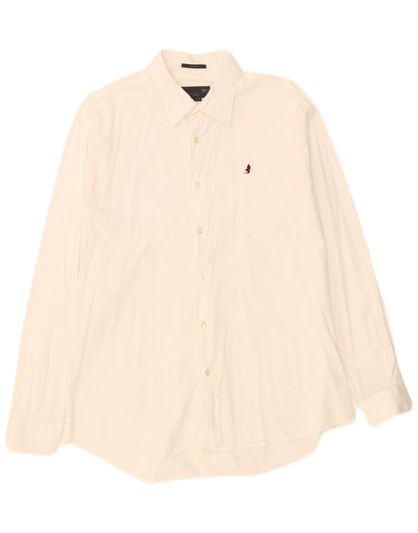 Męska koszula slim fit Marlboro Classics 2XL w kolorze złamanej bieli, bawełniana