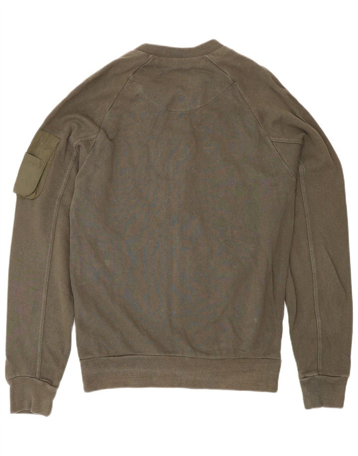 Męska kurtka dresowa Zara, mała, bawełniana khaki