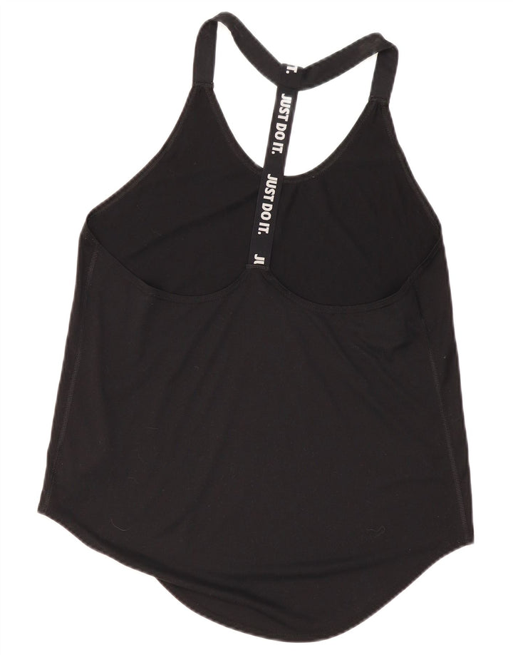 Damska kamizelka z grafiką Nike Dri Fit UK 12, średni czarny poliester
