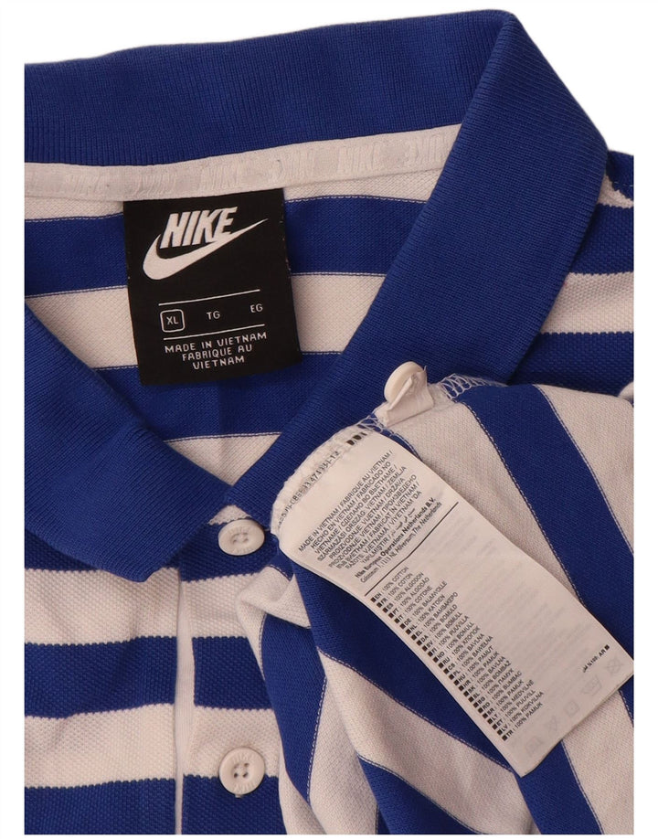 Męska koszulka polo Nike XL, niebieska, bawełniana