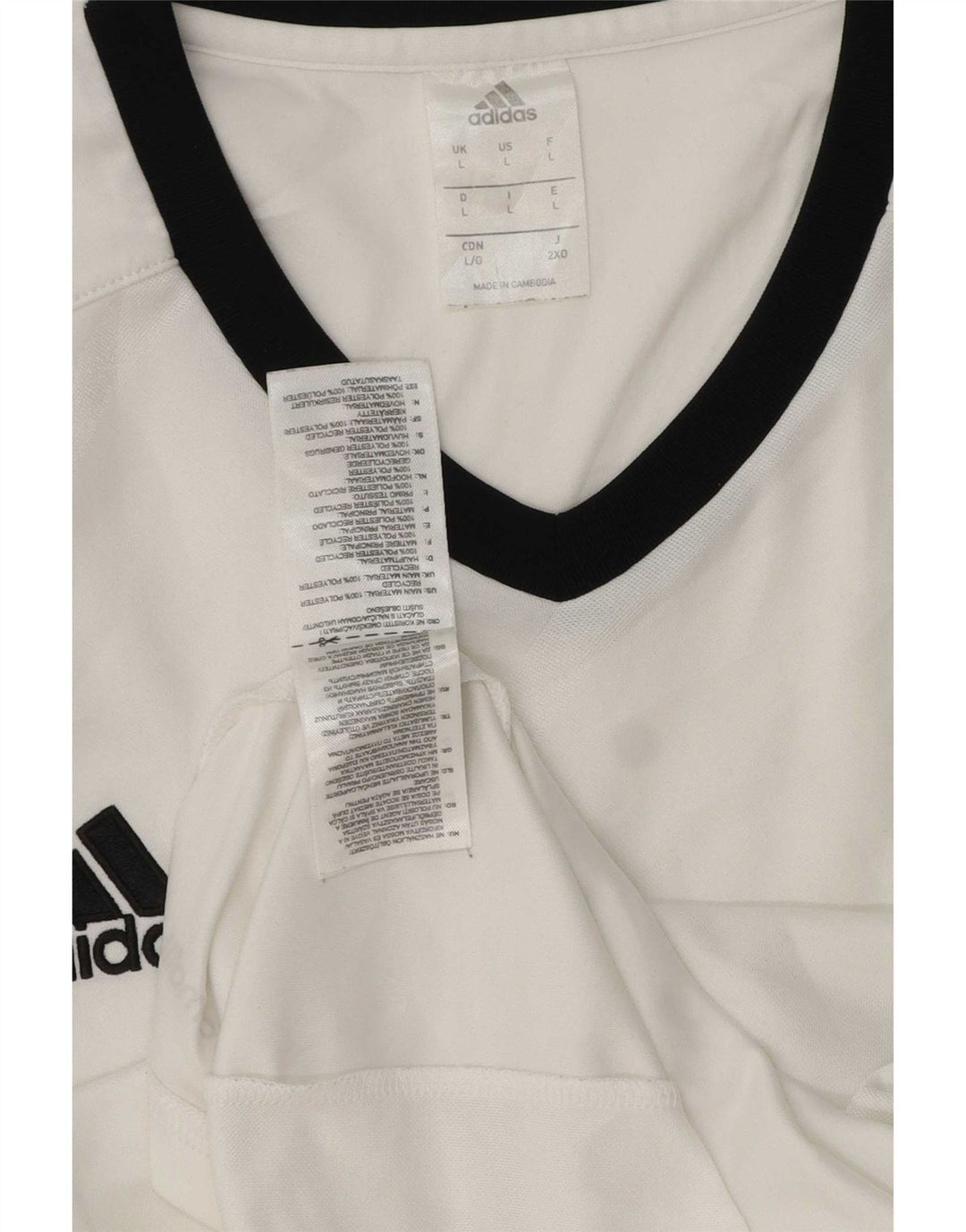 Adidas Męska koszulka Climalite Top, duża, biała, z poliestru