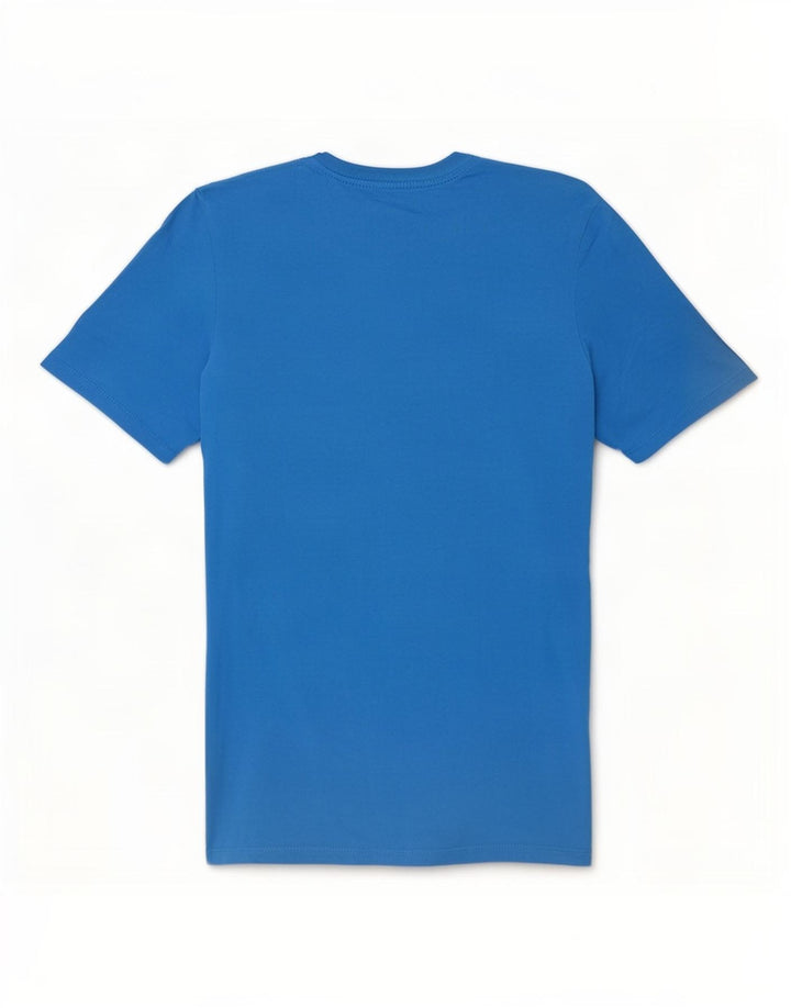 Męski T-shirt Nike o sportowym kroju z grafiką, mały, niebieski, bawełniany