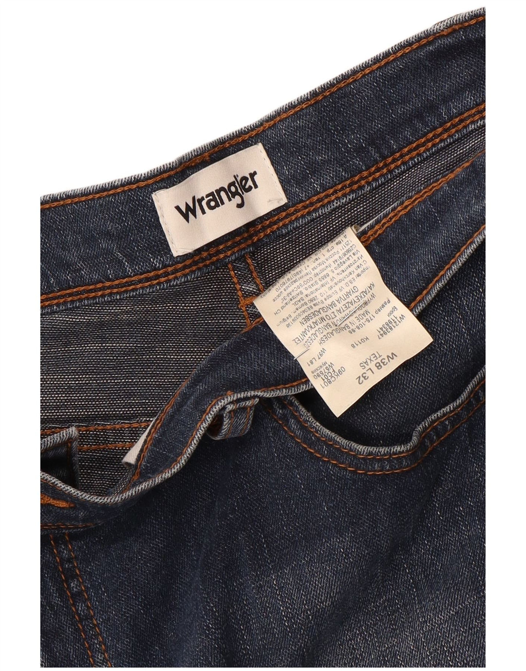 Męskie jeansy Wrangler Texas Straight W38 L32 Niebieskie, bawełniane