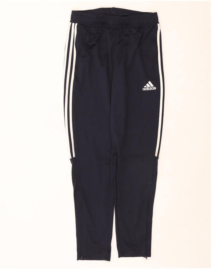 Męskie spodnie dresowe Adidas Aeroready, średni granatowy poliester