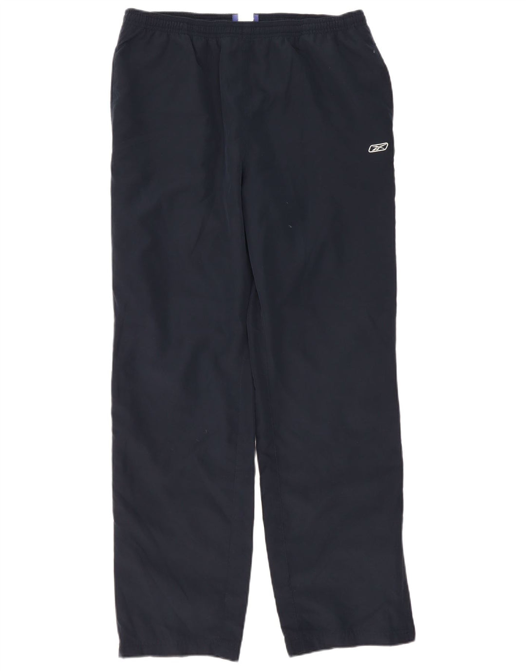 Damskie spodnie dresowe Reebok UK 14, duże, granatowe, poliestrowe