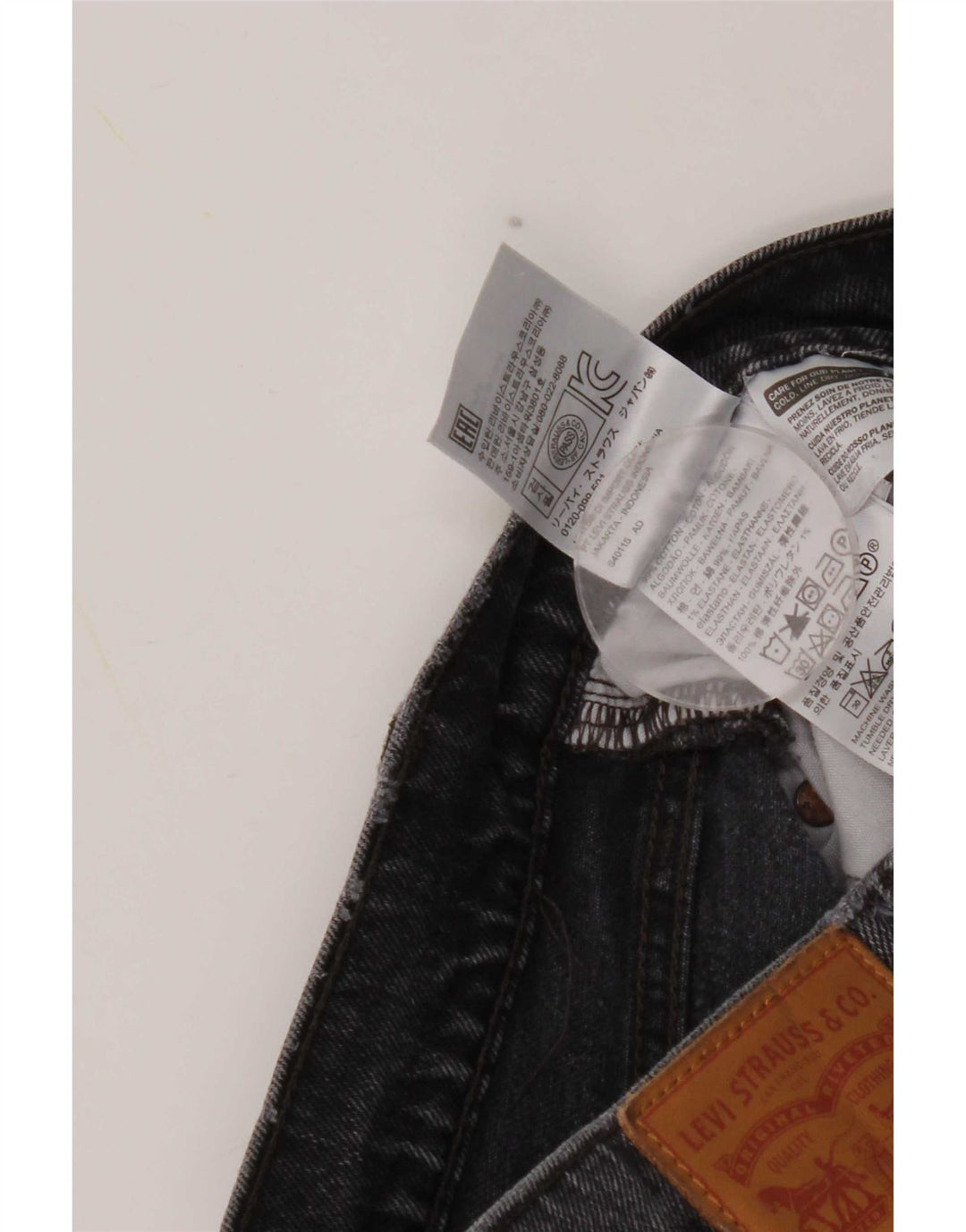 Damskie proste dżinsy Levi's W27 L26 Szara bawełna