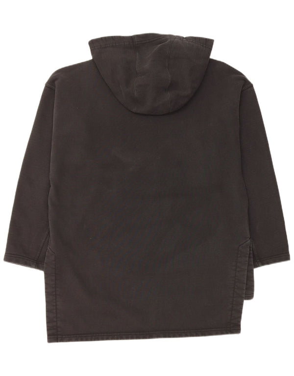 Damska bluza z kapturem Adidas Longline Oversize UK 10, mała, czarna bawełna