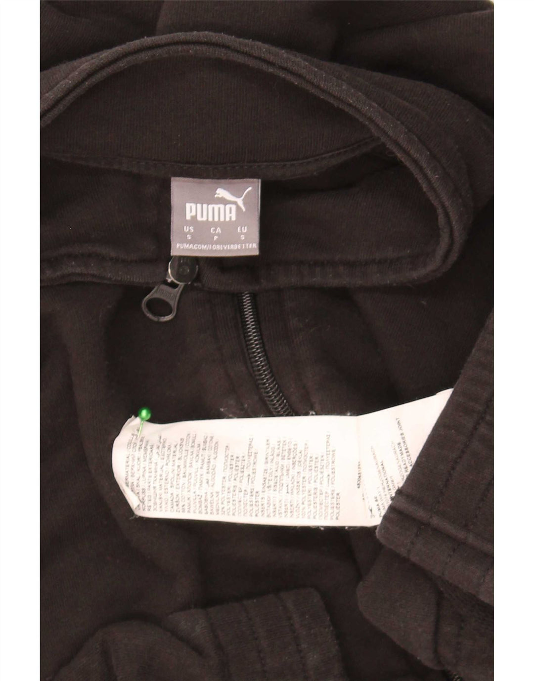 Damska bluza dresowa Puma Crop Oversize UK 10, mała, czarna, bawełniana