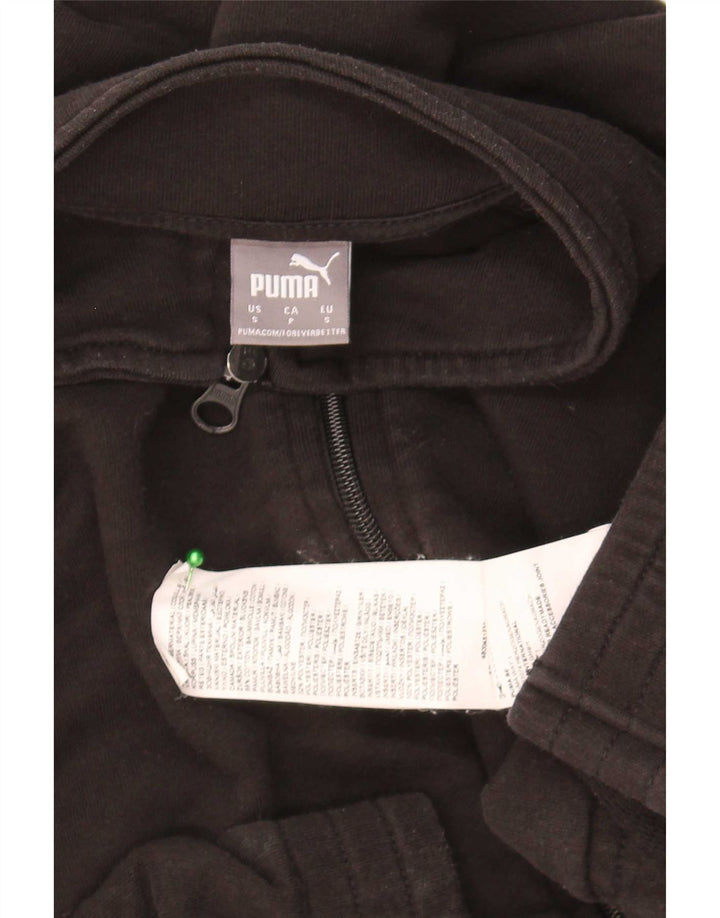 Damska bluza dresowa Puma Crop Oversize UK 10, mała, czarna, bawełniana