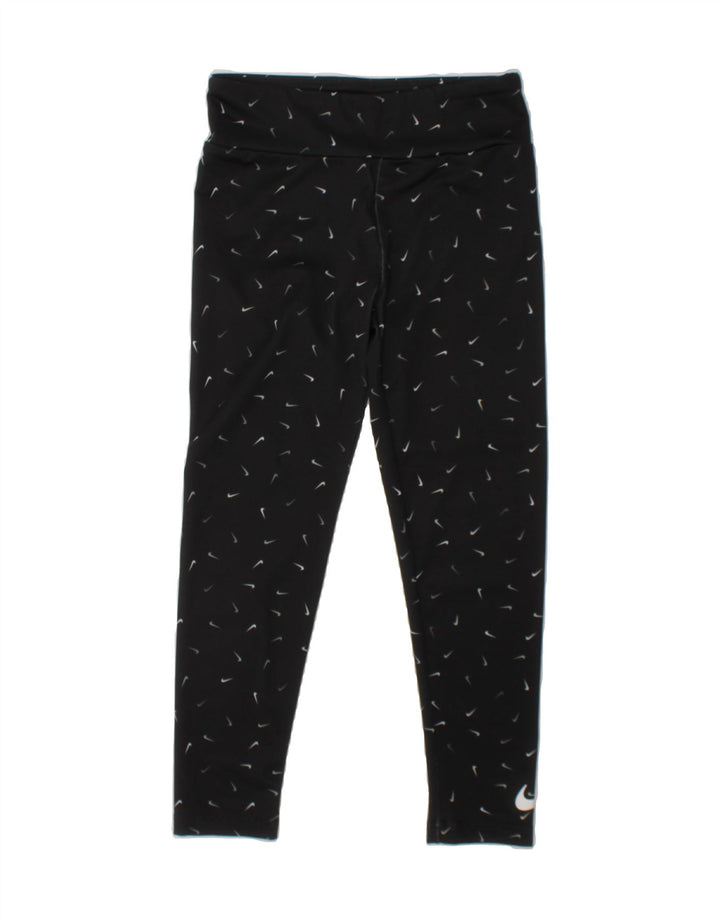 NIKE Girls Graphic Leggings 6-7 Years  Black Polyester Vintage Nike and Second-Hand Nike from Messina Hembry 
