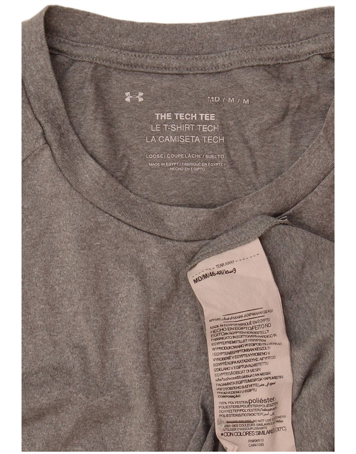 T-shirt męski UNDER ARMOUR Średni szary poliester