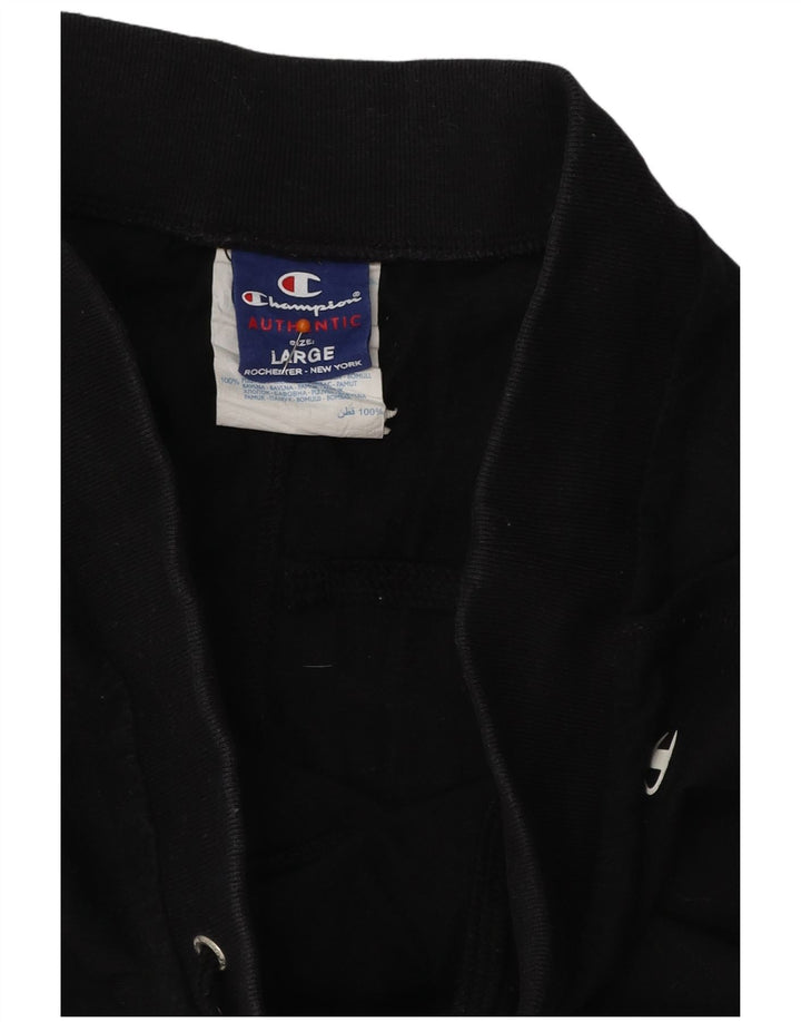 Damskie spodnie dresowe CHAMPION Joggers UK 16, duże, czarne, bawełniane