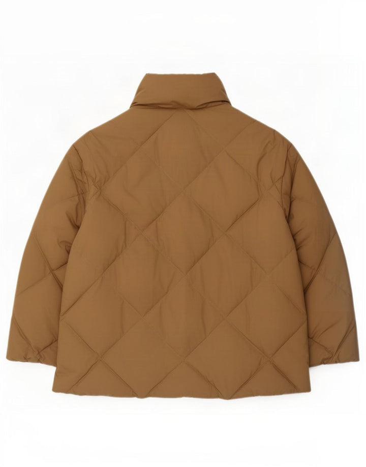 Marks & Spencer Damska kurtka oversize UK 16, duża, brązowa, poliester