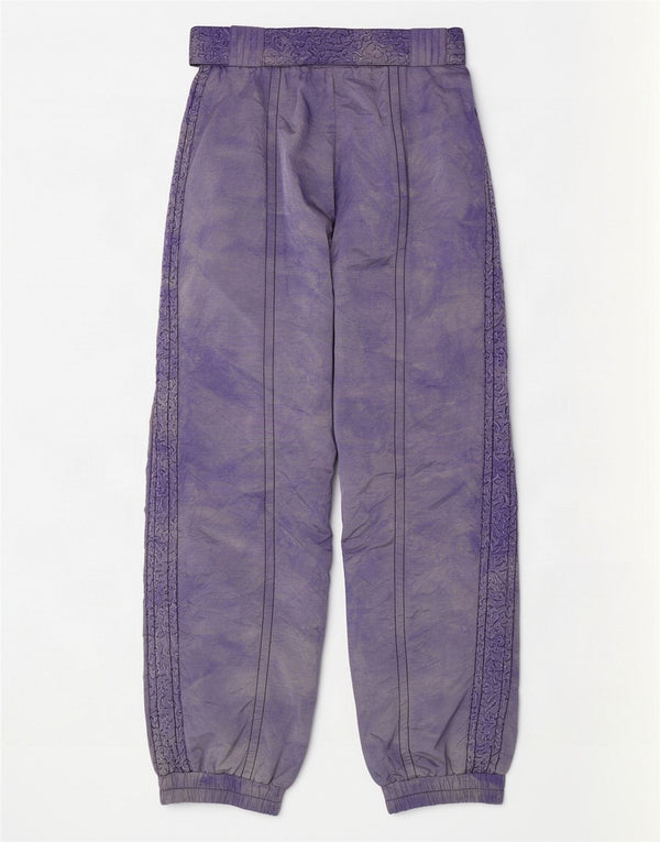 Damskie spodnie narciarskie Maier z wysokim stanem UK 16, duże fioletowe Tie Dye, poliamid