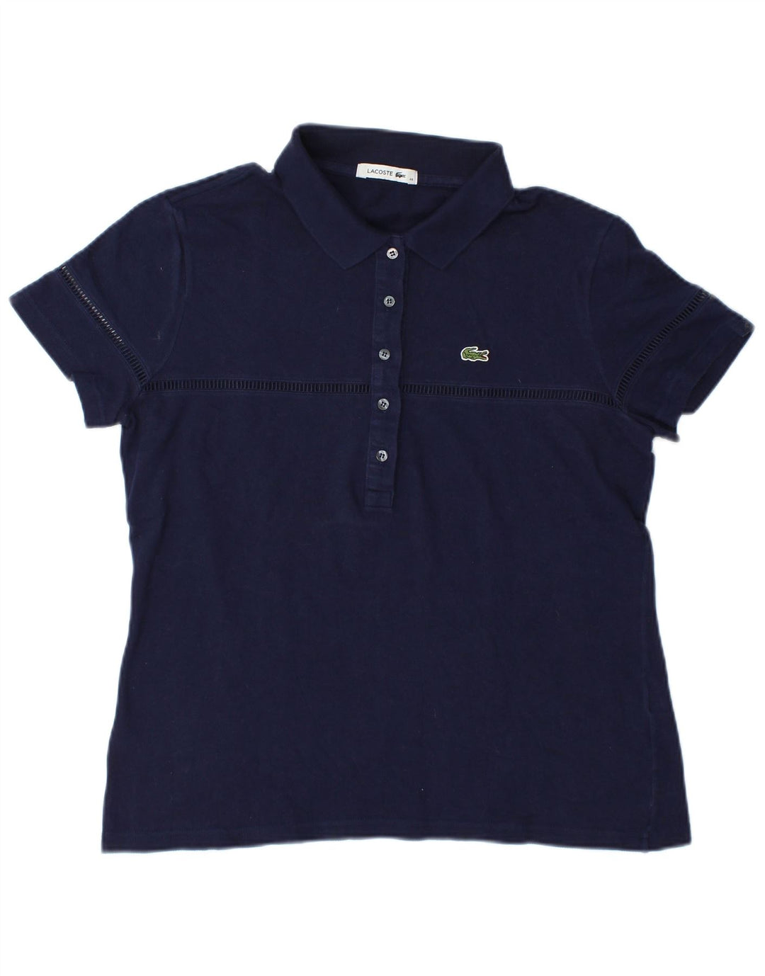 Damska koszulka polo Lacoste, rozmiar 46 XL, granatowa, bawełniana