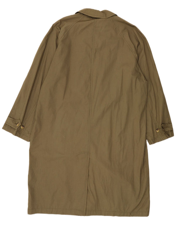 Stratos Mens Overcoat UK 40 Large Khaki Cotton