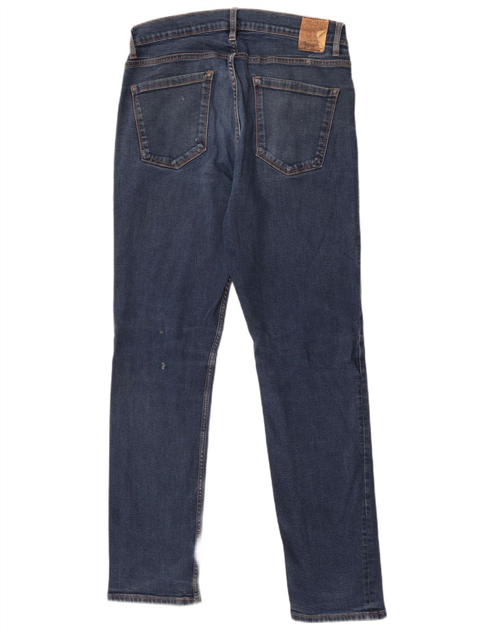 Męskie jeansy slim fit Penguin W34 L32 Niebieskie bawełniane