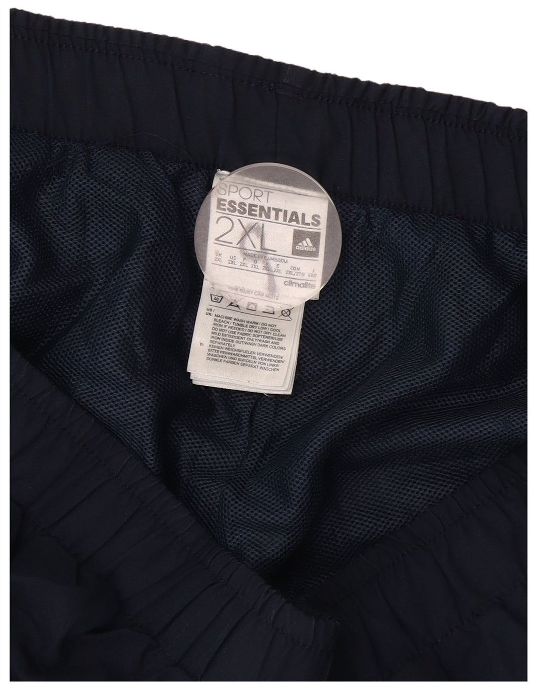 Spodenki sportowe Adidas Męskie Climalite 2XL Granatowy Poliester