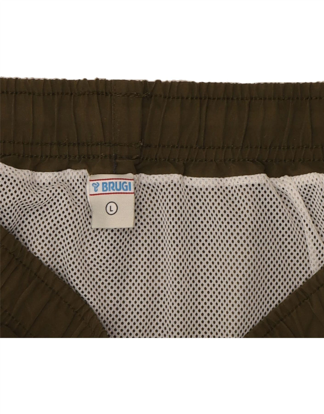 BRUGI Mens Swimming Shorts Large  Khaki Vintage Brugi and Second-Hand Brugi from Messina Hembry 