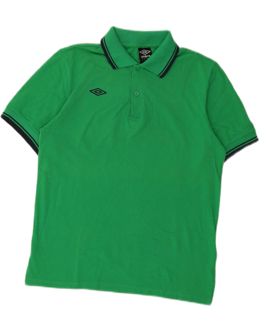 Męska koszulka polo UMBRO, duża, zielona, bawełniana w bloki kolorów