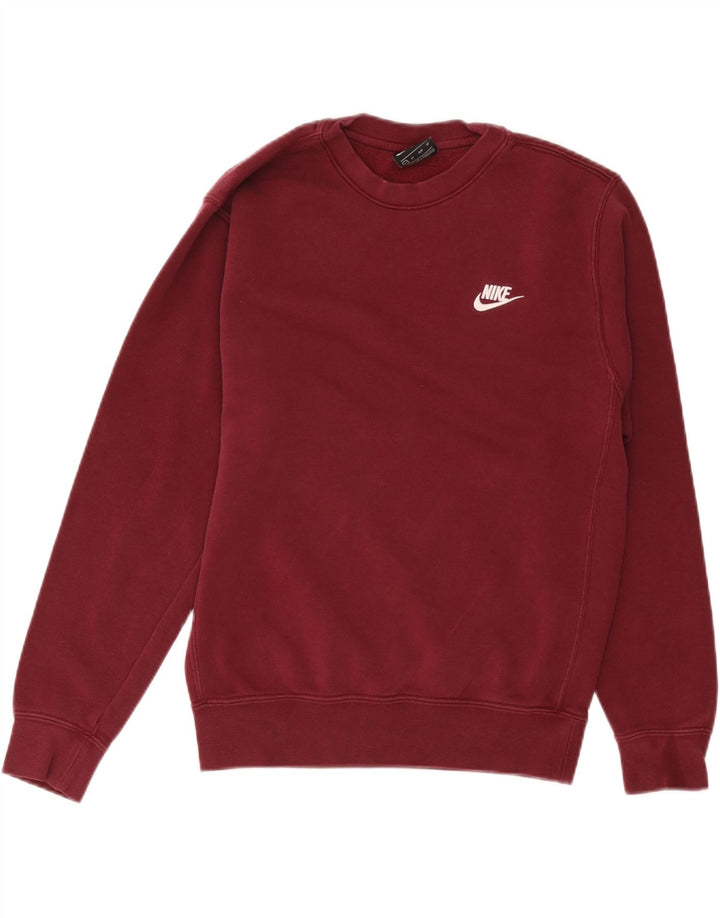 Męska bluza NIKE Sweter XS Burgundowa, bawełniana