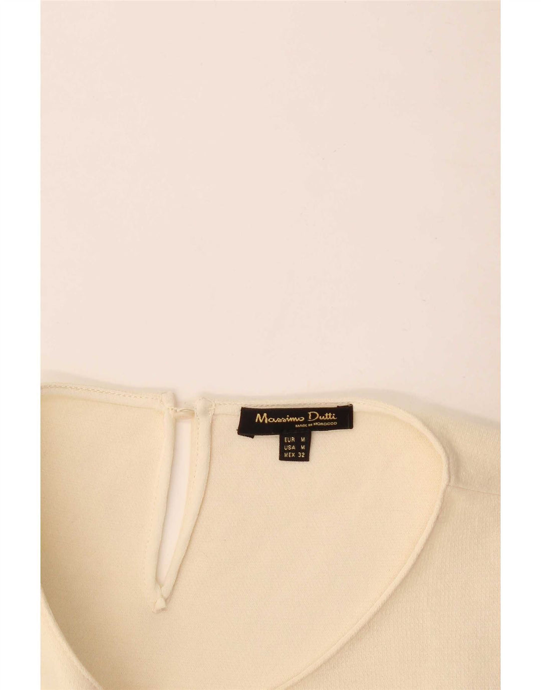 Bluzka damska Massimo Dutti Top UK 12 Medium Off White