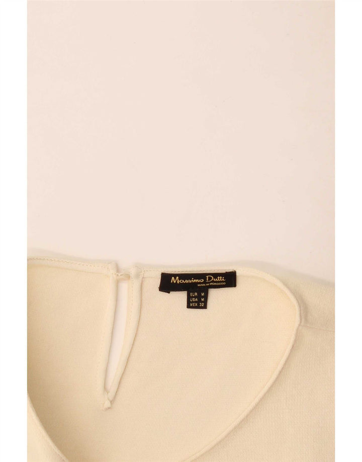 Bluzka damska Massimo Dutti Top UK 12 Medium Off White