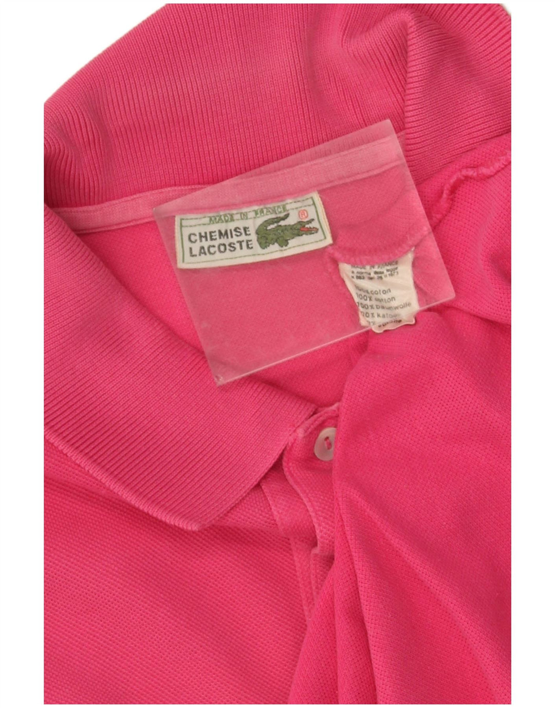 Męska koszulka polo Lacoste, duża, różowa, bawełniana