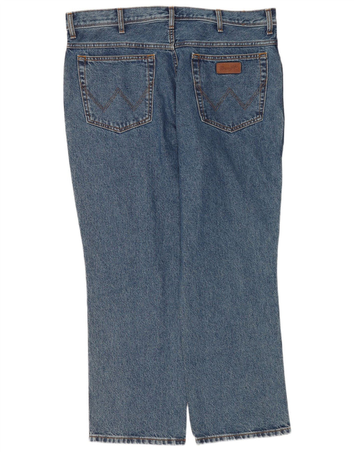 Męskie jeansy Wrangler o prostym kroju W40 L30, niebieskie, bawełniane