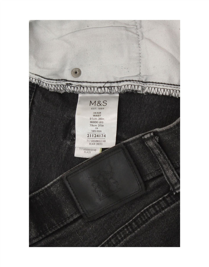 Marks & Spencer Damskie regularne proste dżinsy W36 L31 Szara bawełna