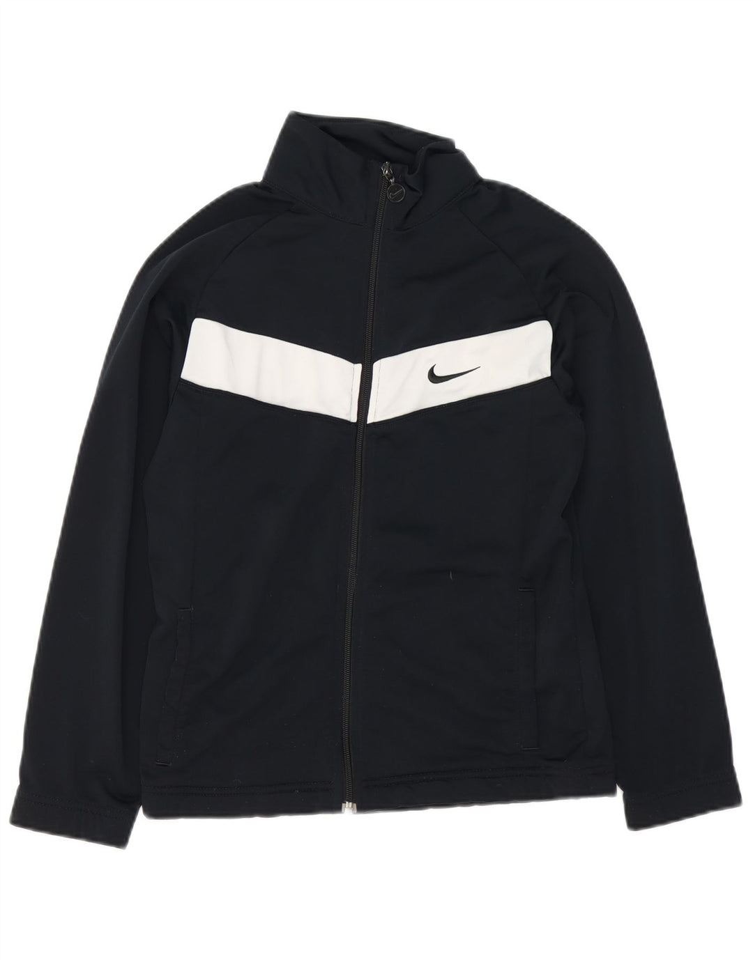 Chłopięca kurtka dresowa Nike na 12-13 lat, duża, czarna, z blokami kolorów