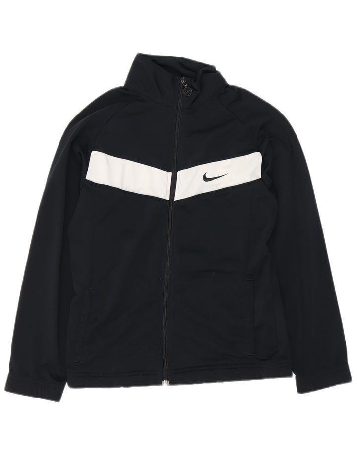 Chłopięca kurtka dresowa Nike na 12-13 lat, duża, czarna, z blokami kolorów
