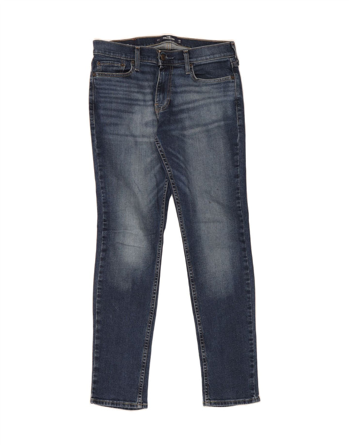 HOLLISTER Mens Slim Jeans W30 L32 Blue Cotton Vintage Hollister and Second-Hand Hollister from Messina Hembry 